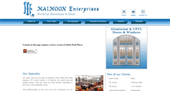 Desktop Screenshot of maimoonenterprises.com